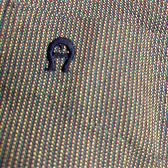 ETIENNE AIGNER Men’s Long Sleeve Dress Shirt Size 16.5 32/33 Gray - Picture 4 of 11